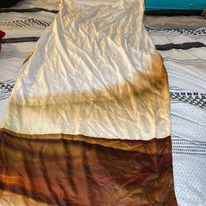 I’m selling: Women maxi halter dress the dress feels like a satin pillowcase.